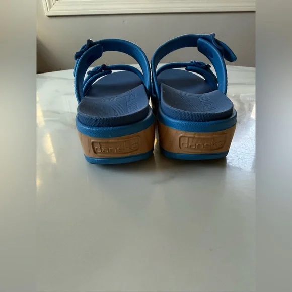 Dansko women’s Blue Slide Sandals - Picture 5 of 8